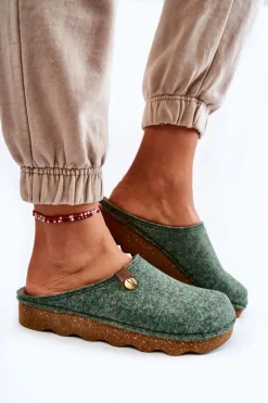 Domowe Papcie Klapki Profilaktyczne Inblu DK-08-007 Zielone