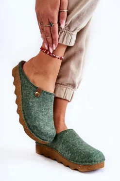 Domowe Papcie Klapki Profilaktyczne Inblu DK-08-007 Zielone