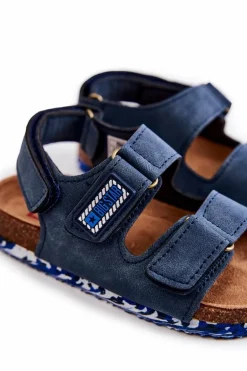 Dziecięce Sandałki Big Star JJ374117 Granatowe