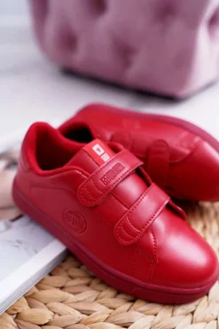 Dziecięce Trampki Na Rzepy Big Star DD374030 Czerwone