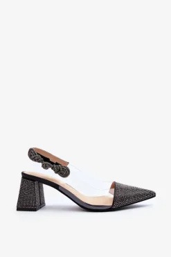 Eleganckie Czółenka W Szpic D&A MR91292-1 Czarne