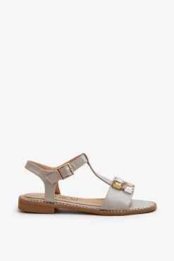 Eleganckie Sandały Damskie Z Ozdobnymi Detalami S.Barski KV27-030 Beżowe