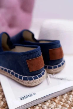 Espadryle Damskie Cross Jeans Granatowe DD2R4108