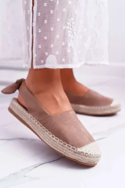 Espadryle Damskie Tenisówki Khaki Moriente