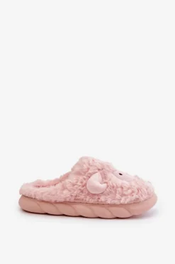 Futrzane Kapcie Damskie Z Motywem Owcy Różowe Phaeia