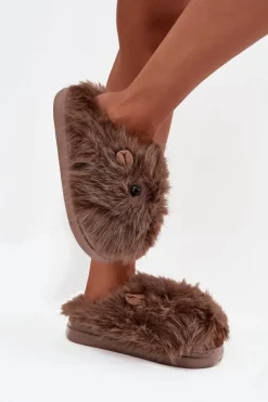 Futrzane Kapice Damskie Kapibary Brązowe Pravelle