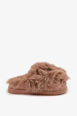 Futrzane Kapice Damskie Kapibary Khaki Pravelle