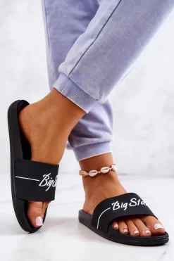 Gumowe Klasyczne Klapki Big Star JJ274A300 Czarne