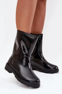 Kalosze Damskie Czarne Elvara