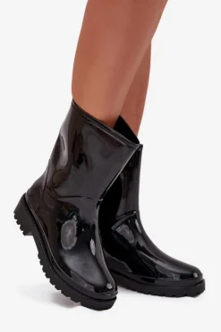 Kalosze Damskie Czarne Elvara