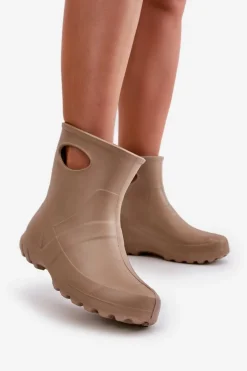 Kalosze Damskie Wodoszczelne LEMIGO GARDEN 752 Camel