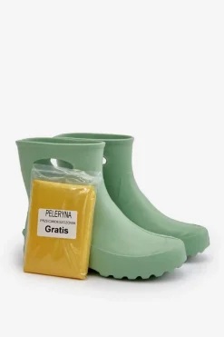 Kalosze Damskie Wodoszczelne LEMIGO GARDEN 752 Miętowe