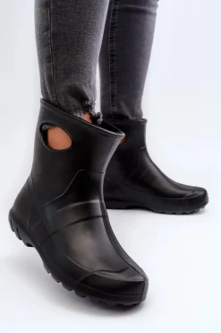 Kalosze Damskie Wodoszczelne LEMIGO GARDEN 752 Czarne