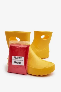 Kalosze Damskie Wodoszczelne LEMIGO GARDEN 752 Żółte