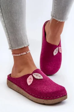 Kapcie Damskie Filcowe Inblu ED000013 Fuksja