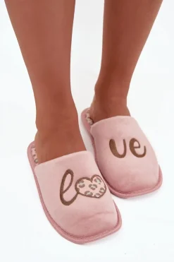 Kapcie Damskie LOVE Vinceza 19960 Różowe