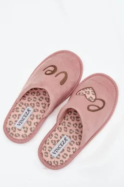 Kapcie Damskie LOVE Vinceza 19960 Różowe