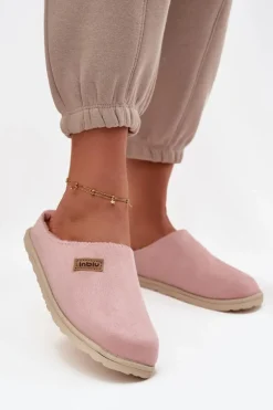 Kapcie Damskie Obuwie Domowe Inblu CS000045 Różowe