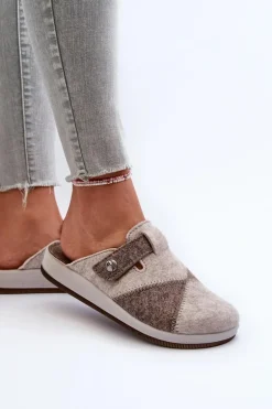 Kapcie Damskie Profilaktyczne Inblu CT000032 Beżowe