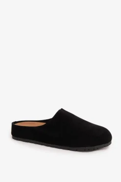 Klapki Chodaki Damskie Na Platformie Czarne Sylviane