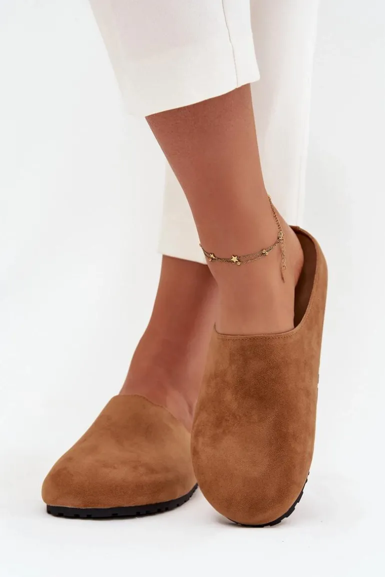 Klapki Chodaki Damskie Na Platformie Camel Sylviane