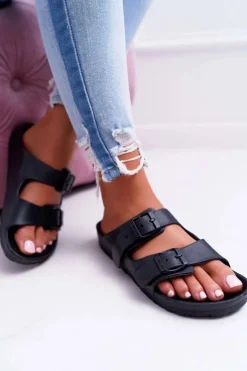 Klapki Damskie Big Star Czarne AA274A156