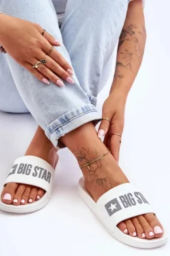 Klapki Damskie Big Star FF274A199 Białe