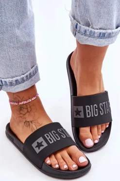 Klapki Damskie Big Star FF274A200 Czarne