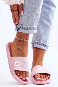 Klapki Damskie Big Star FF274A201 Różowe