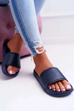 Klapki Damskie Big Star Granatowe AA274A167