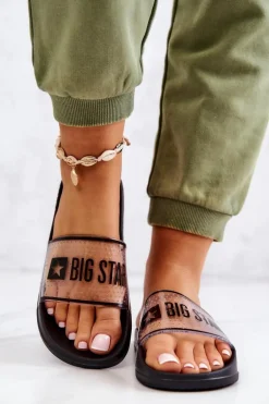 Klapki Damskie Big Star JJ274639 Czarne