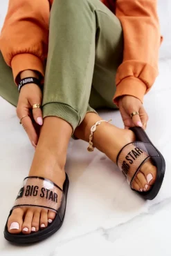 Klapki Damskie Big Star JJ274639 Czarne