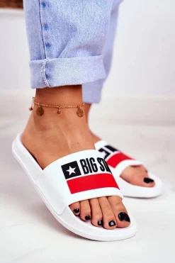 Klapki Damskie Big Star Klasyk Białe GG274047