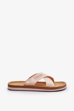 Klapki Damskie Big Star NN274A057 Beżowe