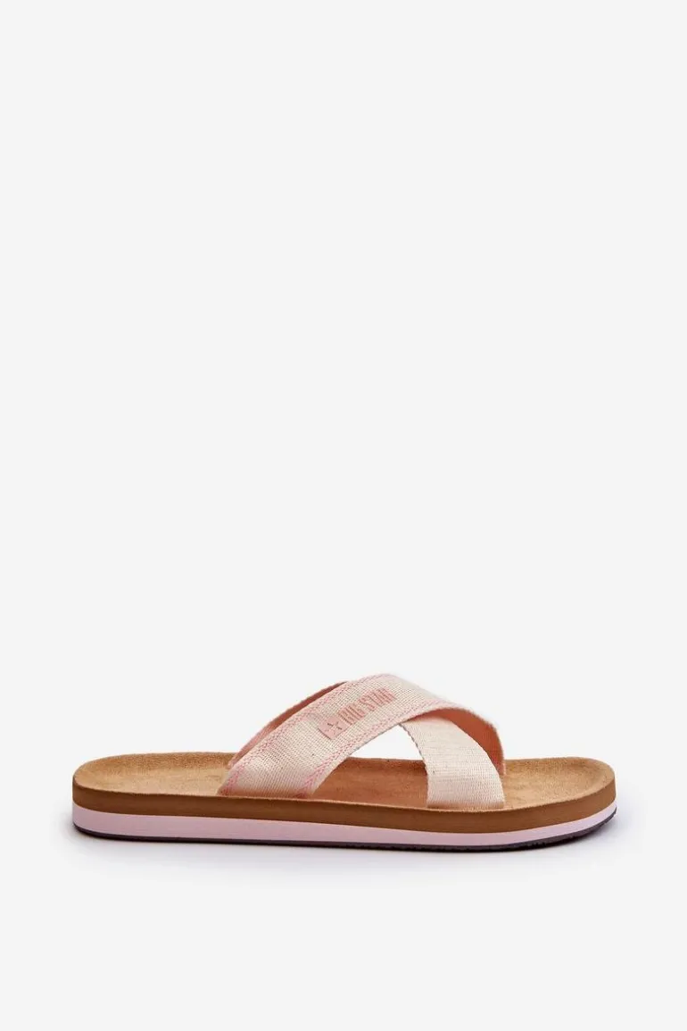 Klapki Damskie Big Star NN274A057 Beżowe