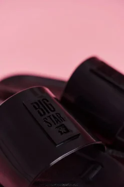 Klapki Damskie Big Star na Platformie Czarne FF274813