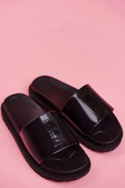 Klapki Damskie Big Star na Platformie Czarne FF274813