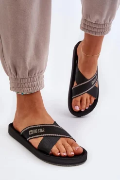 Klapki Damskie Big Star NN274A059 Czarne