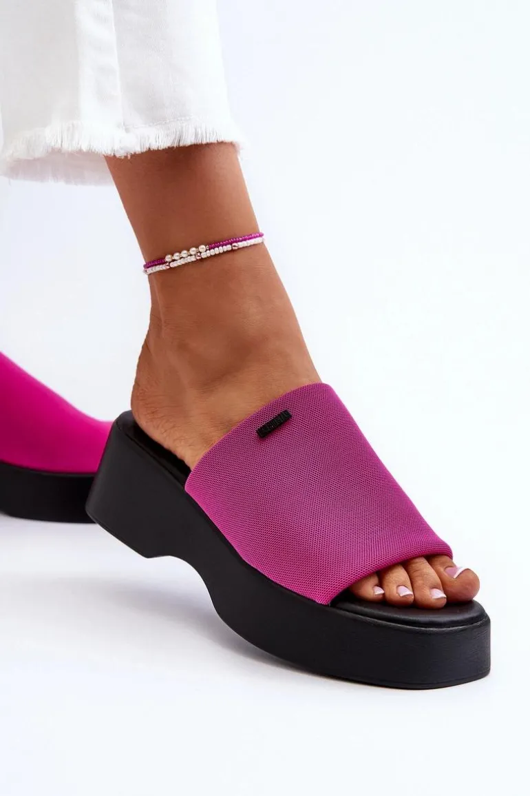 Klapki Damskie Big Star NN274026 Fuksja