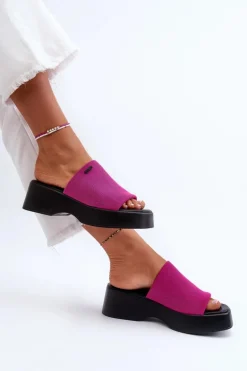 Klapki Damskie Big Star NN274026 Fuksja