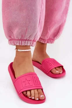 Klapki Damskie Big Star NN274A668 Fuksja