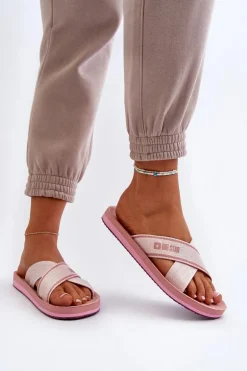 Klapki Damskie Big Star NN274A058 Różowe