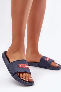 Klapki Damskie Big Star OO274039 Granatowe