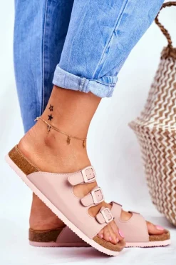 Klapki Damskie Big Star Pudrowy Róż FF274627