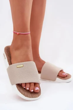 Klapki Damskie Big Star RR274A102 Beżowe