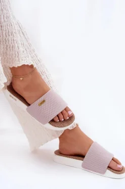 Klapki Damskie Big Star RR274A105 Jasnoróżowe