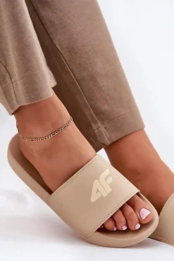 Klapki Damskie 4F 4FRMM00FSLIF010-83S Beżowe