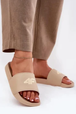 Klapki Damskie 4F 4FRMM00FSLIF010-83S Beżowe