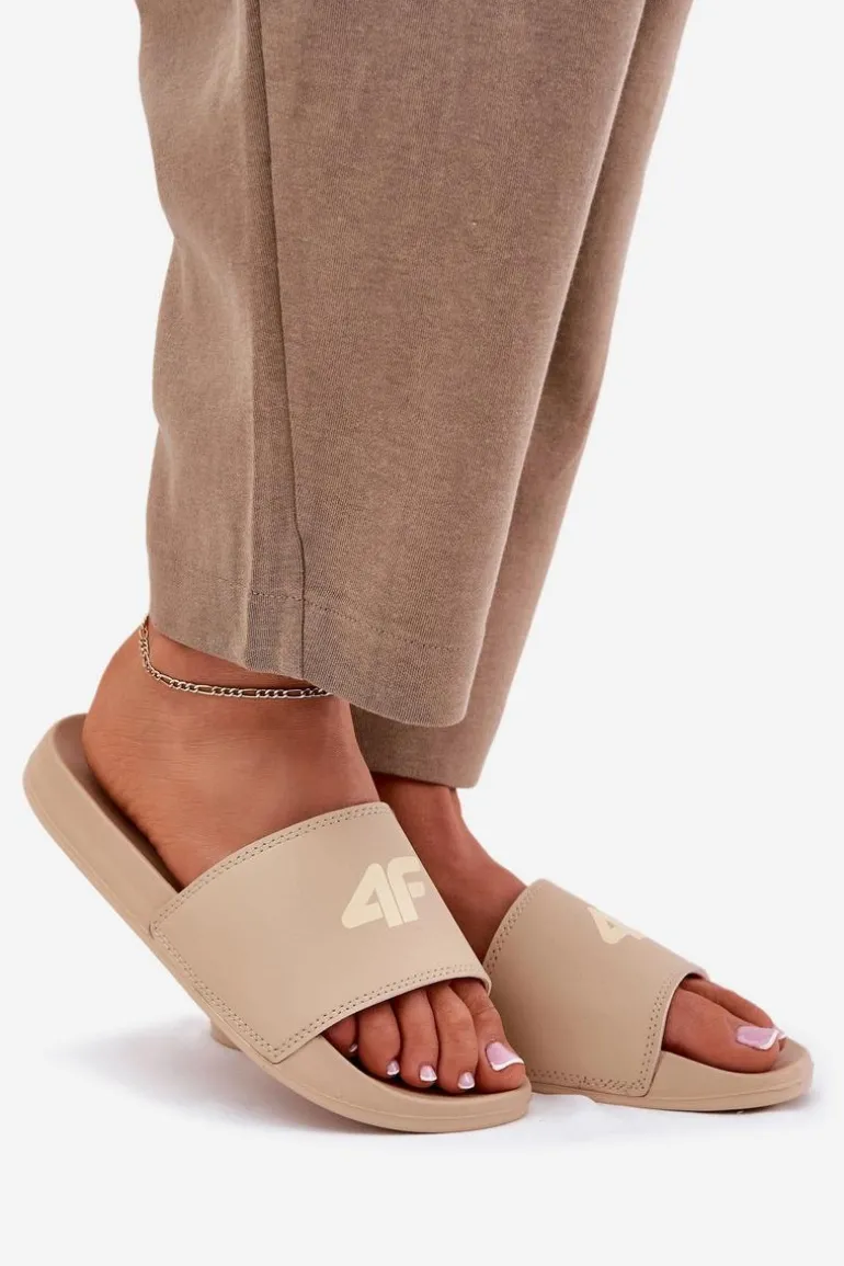 Klapki Damskie 4F 4FRMM00FSLIF010-83S Beżowe