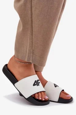 Klapki Damskie 4F 4FRMM00FSLIF010-10S Białe